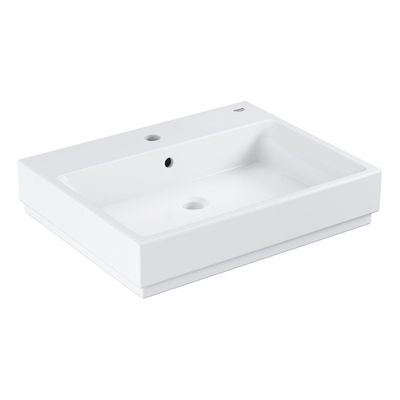 Grohe Cube Keramiek Wastafel - 60x49cm - met kraangat - PureGuard - wit