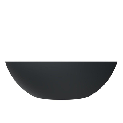 Arcqua Prince Vasque à poser - 49x34cm - ovale - marbre coulé - mat anthracite