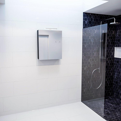 Mondiaz CUBB Armoire de toilette avec miroir - 60x70cm - 1 porte - Urban (Noir)