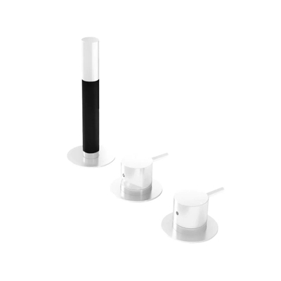 Hotbath Cobber Badrandcombinatie met 2 functies omstel en handdouche Mat wit OUTLETSTORE