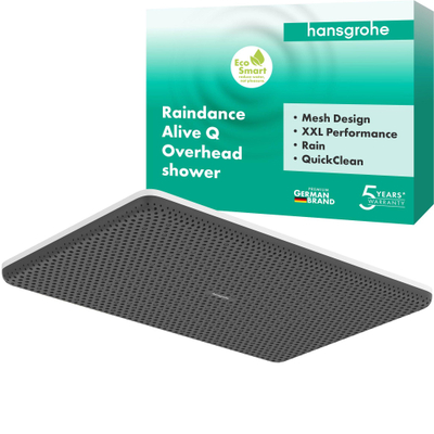 Hansgrohe Raindance alive Q - hoofddouche 210/340 1jet - ecosmart - mat wit