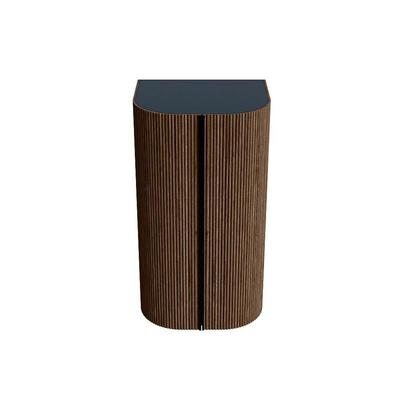 MONDIAZ KURVE 80cm kolomkast kleur Walnut met 2 deuren