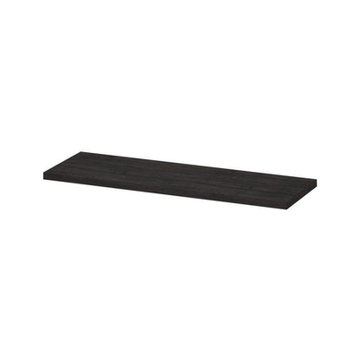 INK Topdeck Wastafelblad - 140x45x3.5cm - tbv onderkast - MFC - Houtskool eiken