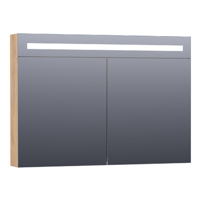 BRAUER Promise Deluxe armoire de toilette – 99 x 70 x 15 cm – LED directe – Forest Tan