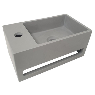 Wiesbaden Julia fontein links 35 x 20 x 16 cm solid surface betonlook