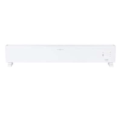 Eurom Alutherm Chauffage électrique 145x21cm - IP24 - 2500watt - wifi - sol/mural - horizontal - métal blanc mat
