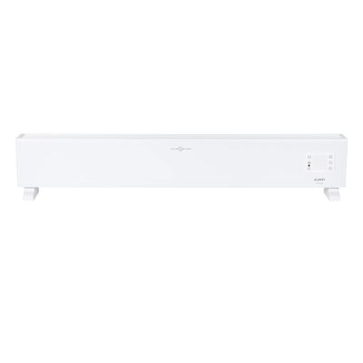 Eurom Alutherm Radiateur convecteur - 145x21cm - IP24 - 2500 watts - wifi - sol/mur - Horizontal - métal blanc mat