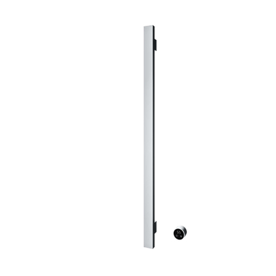 Hotbath &MORE Handdoekradiator - 19x115cm - vierkant - 1 stangen - verticaal - met schakelaar - chroom