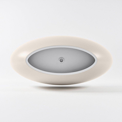 MONDIAZ FLOAT Vrijstaand bad - 170x80cm - Solid surface - mat linen (beige)