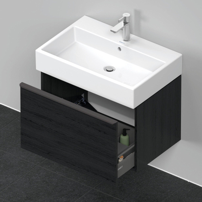 Duravit D-neo Meuble sous vasque 68x44.2x44cm 1 tiroir Chêne (noir) mat