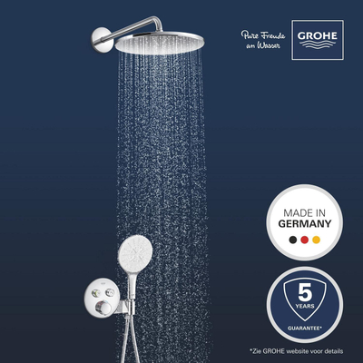 GROHE QuickFix Precision SmartControl Système de douche encastré - tête de douche mono Vitalio Rain 310 - chrome.