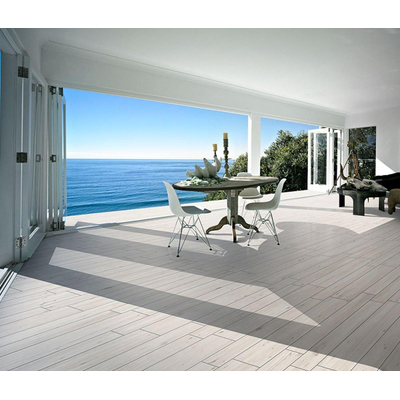 ÉCHANTILLON Terravito Darivo carreau mural et de sol - 30x121cm - 10mm - Rectangulaire - rectifié - Effet bois - Blanc mat