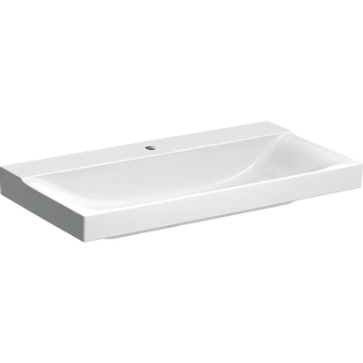 Geberit Xeno2 wastafel - 90x48x14cm - met kraangat - zonder overloop KeraTect - wit