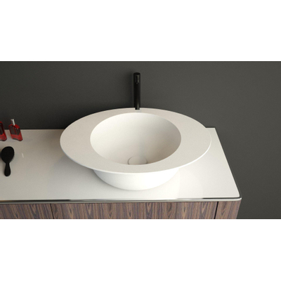 Ideavit Solidcap 3.0 Vasque à poser Ovale 60x45,2x15,5cm Solid surface Blanc mat
