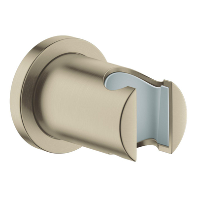 GROHE Rainshower Handdouchehouder - niet verstelbaar - ronde rozet - geborsteld nikkel