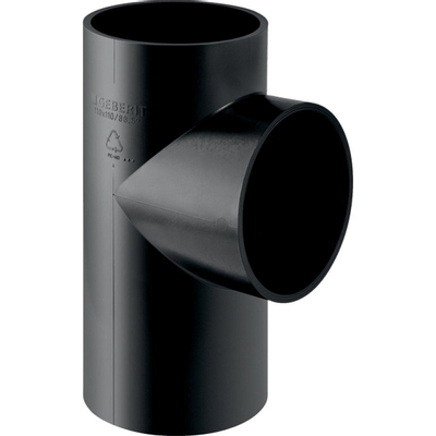 Geberit afvoer PE - fitting - T-stuk - 88 graden - 110X50