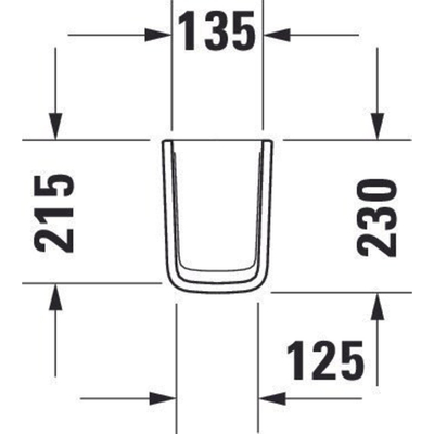 Duravit ME by Starck cache-siphon pour lave-mains blanc