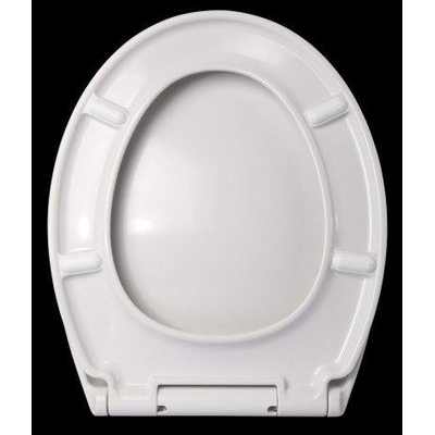 Saniclass Universel Abattant WC avec charnières fermeture amortie en inox Blanc