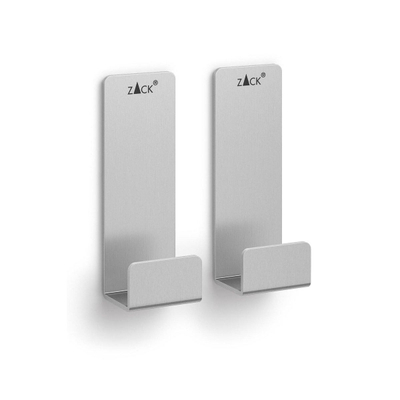 Zack POTES Crochet porte-serviettes - grand - set de 2 - inox mat