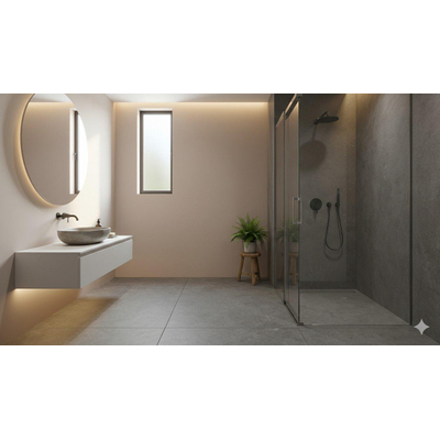 Terravito Cosano Carrelage sol et mur - 120x120cm - rectifié - noir mat