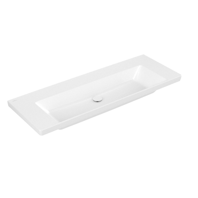 Villeroy & Boch Subway 3.0 lavabo - 130x47.5x17cm - sans trou de robinet - blanc alpin brillant