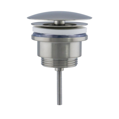 Fortifura Calvi Fonteinkraanset - staande fonteinkraan hoog - always open plug - design sifon - PVD - geborsteld RVS