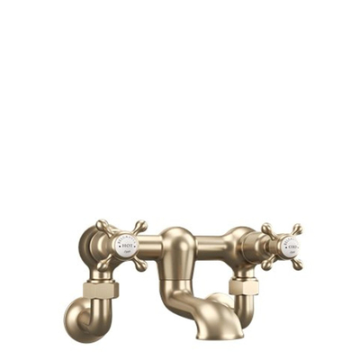 Crosswater Belgravia raccords muraux laiton brossé