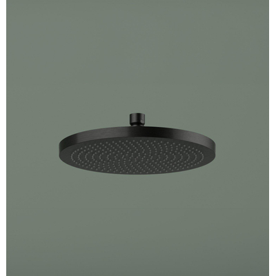 Hotbath Ace Hoofddouche - diameter 23cm - rond - PVD - zwart geborsteld