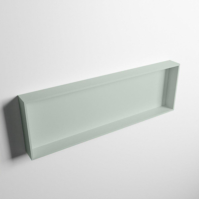 Mondiaz Easy nis 29.5x89.5x8cm voor Inbouw/opbouw 1 open vak Solid surface Greey/Greey
