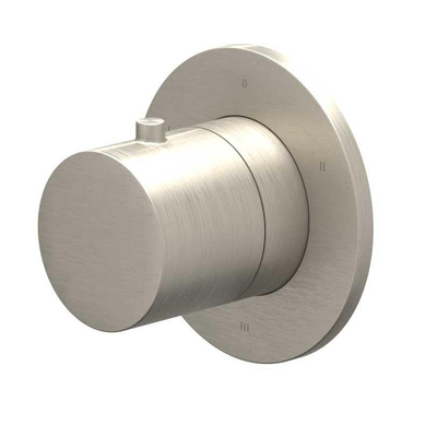 IVY Bond Partie apparente - 3 voies - inverseur d'arrêt - symmetry - rosace ronde - Nickel brossé PVD