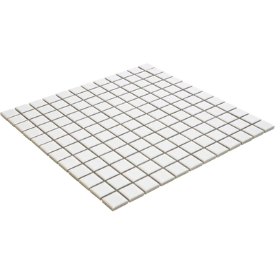 La mosaïque Mosaic Factory Barcelona - carreau mosaïque - 30x30cm - carrelage mural - Carré - Porcelaine Extra White Brillant