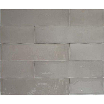 SAMPLE Ceralto Tavola Core Wandtegel 6x25cm 10mm witte scherf Taupe