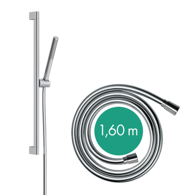 Hansgrohe Pulsify s ensemble de douche 100 1 jet ecosmart barre coulissante 65cm chrome