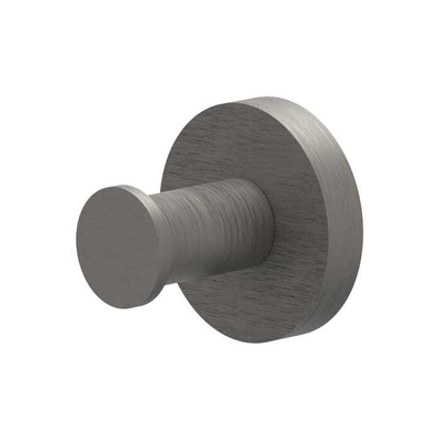 IVY Crochet à serviette - simple - grand - Métal brossé noir PVD