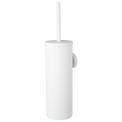 Set de brosse de toilette Haceka Kosmos - modèle mural - blanc mat