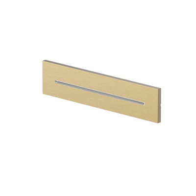 Hotbath Mate Cascade - inbouw - wand - rechthoek - PVD - geborsteld messing (goud)