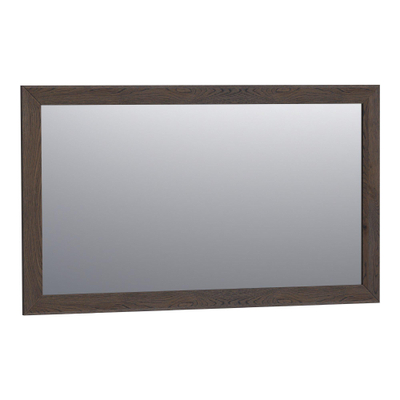 BRAUER Citrine spiegel - 120x70cm - rechthoekig - lamellen eiken zwart frame