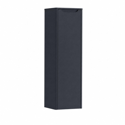 H&R badmeubelen Juice Hoge Kast - 40x35x130cm - met ronde hoeken - 1 deur - linksdraaiend - dark blue mat