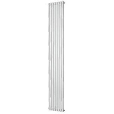 Plieger Venezia M designradiator dubbel verticaal met middenaansluiting 1970x304mm 1168W parelgrijs (pearl grey)