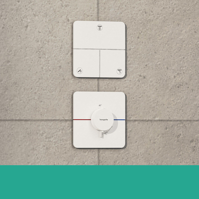 Hansgrohe Showerselect Comfort Q Thermostat encastré mat blanc