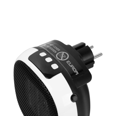 Eurom Plug in heater Chauffage céramique Prise murale 700 watts blanc noir