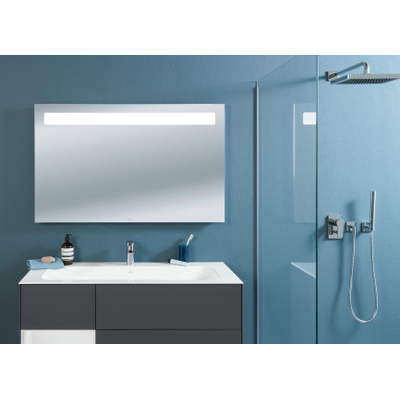 Villeroy & Boch More To See miroir avec éclairage LED intégré horizontal 3 fois dimmable 120x75x4.7cm