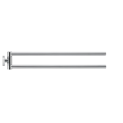 Duravit Karree 2-lids handdoekhouder - 45 cm - hoogglans chroom