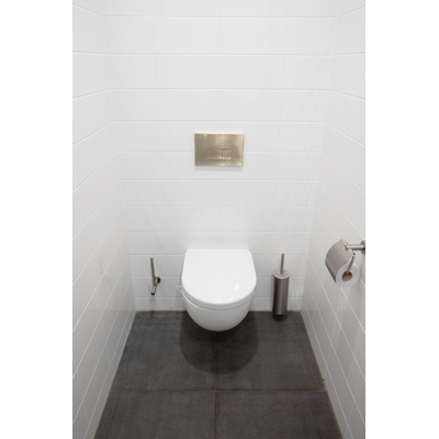 Geberit Duofix Element - UP320 - QeramiQ metal bedieningsplaat - wand - 112cm - rechthoekige knoppen - metaal - geborsteld messing goud