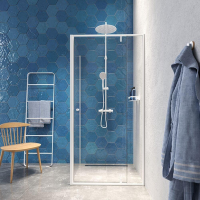Sealskin Contour Douchecabine - 100x100x200cm - 6 mm helder veiligheidsglas Mat wit