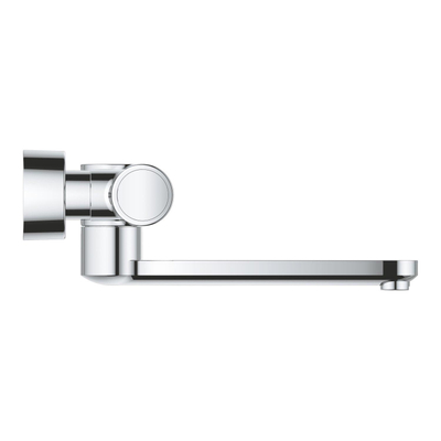 GROHE Eurosmart Cosmopolitan E wandkraan thermostatisch met uitloop m. infrarood met koppelingen m. batterij 6V chroom