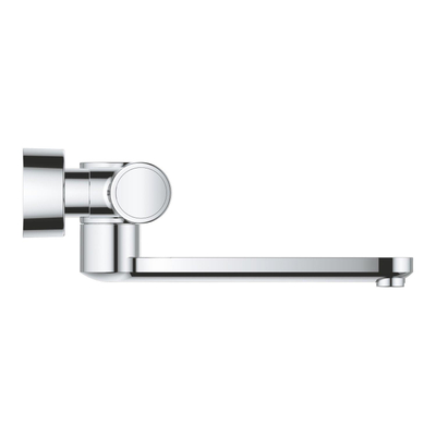 Grohe Eurosmart Cosmopolitan E Wandkraan - thermostatisch - met uitloop - met infrarood - met koppelingen - met batterij 6V - chroom