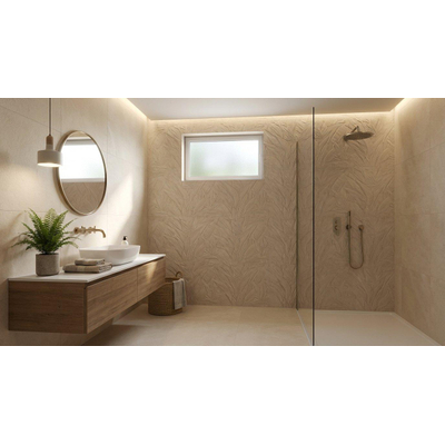 Fap Ceramiche Nobu wandtegel - 50x120cm - gerectificeerd - Natuursteen look - Beige mat (beige)