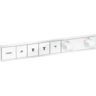 Hansgrohe RainSelect Ensemble de finition pour mitigeur de douche encastré thermostatique pour 4 fonctions 59.8x90cm mat blanc