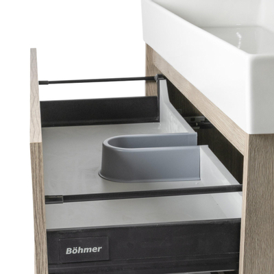 BRAUER Nexxt meuble lavabo 99x45.5x55cm sans poignée 2 tiroirs avec softclose MFC Lengo Calore